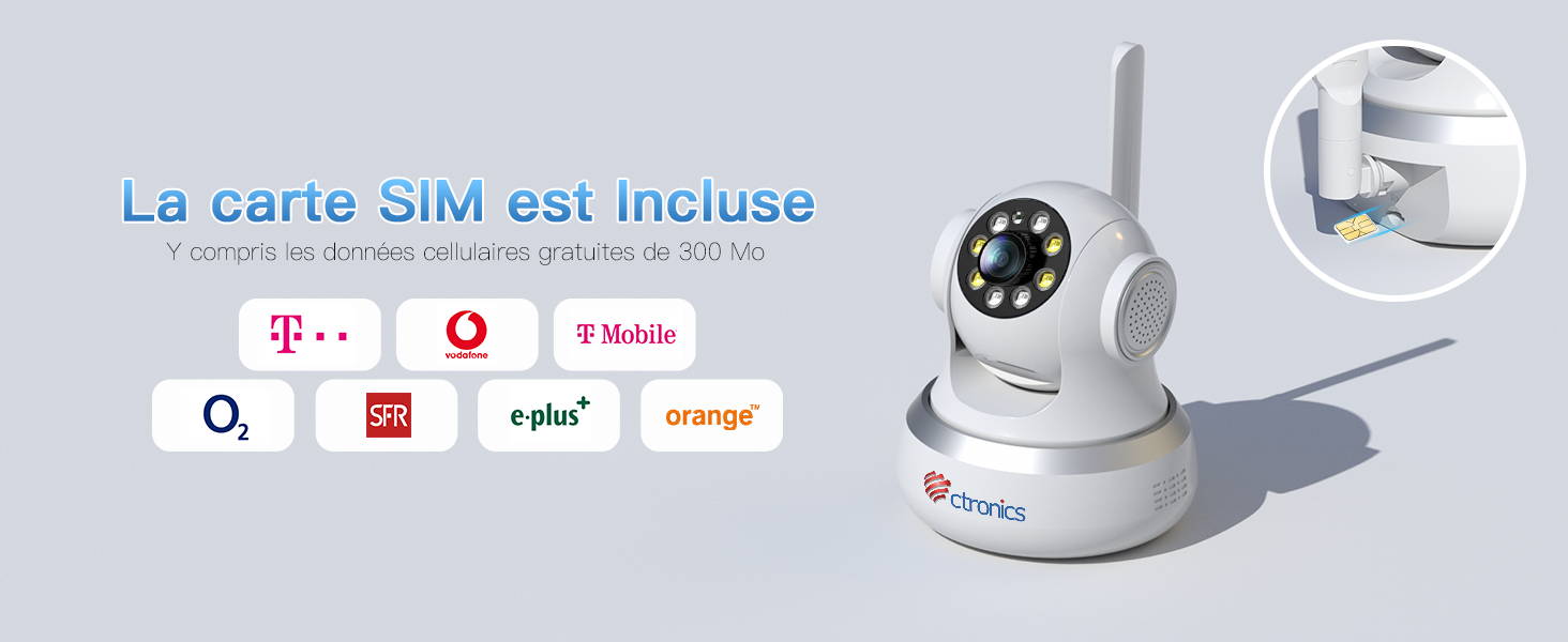 3G/4G LTE Caméra Surveillance Intérieur avec Carte SIM Détection Humai — free download